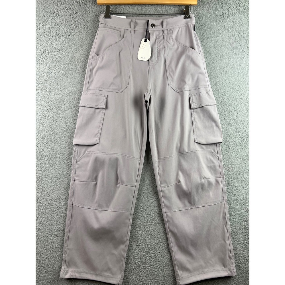 New Prana Stretch Zion Cargo Pants High Rise Relaxed Straight 6/29